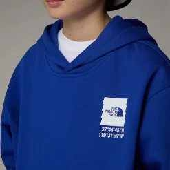 Dzieci The North Face Chłopięca Bluza O Kroju Oversize Z Kapturem I Grafiką Coordinates