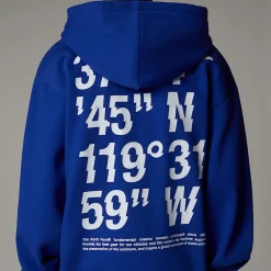 Dzieci The North Face Chłopięca Bluza O Kroju Oversize Z Kapturem I Grafiką Coordinates