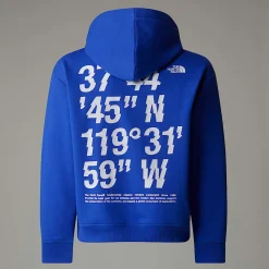 Dzieci The North Face Chłopięca Bluza O Kroju Oversize Z Kapturem I Grafiką Coordinates
