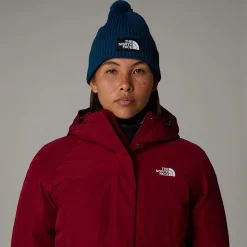 The North Face Czapka Beanie Z Pomponem I Prostokątnym Logo TNF