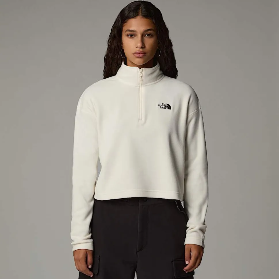 The North Face Damski Polar O Skróconym Kroju Z Zamkiem Błyskawicznym O Długości 1/4 100 Glacier