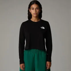 The North Face Damski T-shirt Z Długim Rękawem O Skróconym Kroju Simple Dome