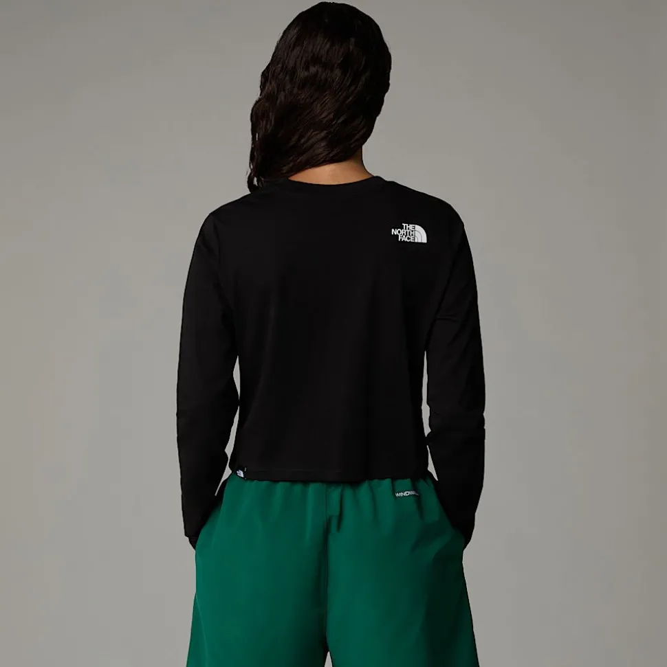 The North Face Damski T-shirt Z Długim Rękawem O Skróconym Kroju Simple Dome