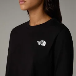 The North Face Damski T-shirt Z Długim Rękawem O Skróconym Kroju Simple Dome
