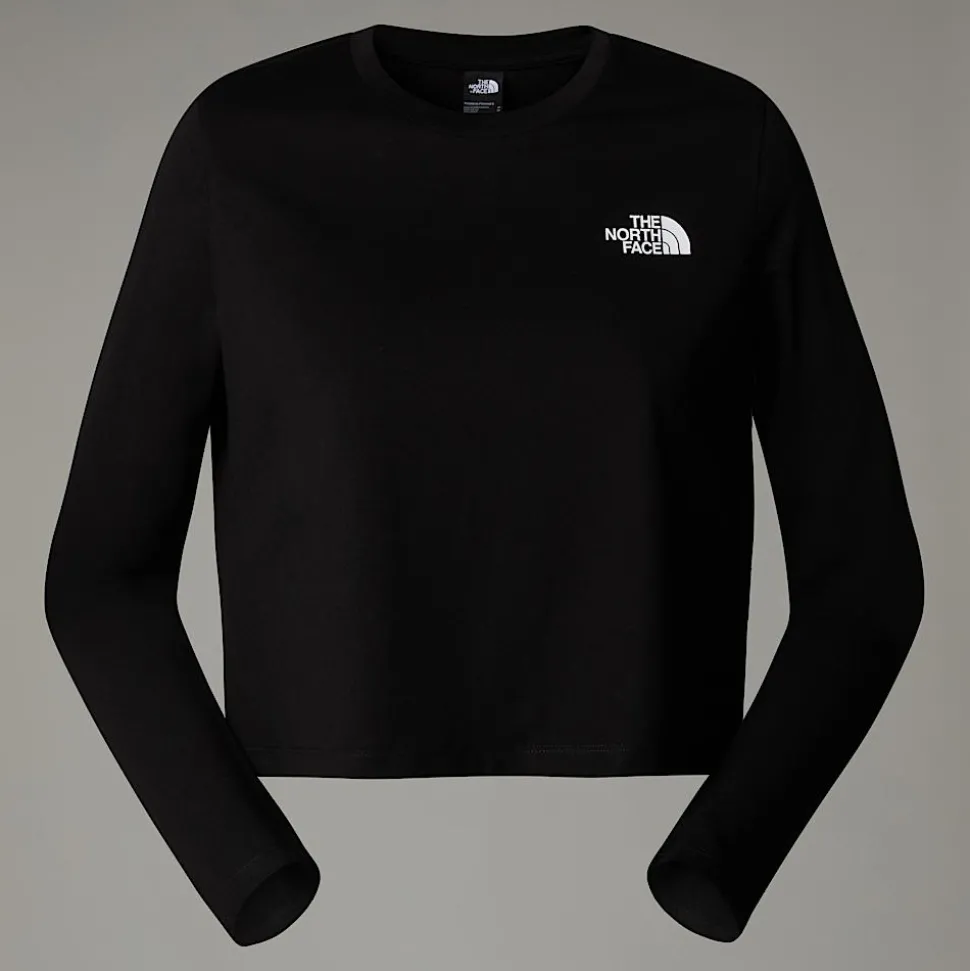 The North Face Damski T-shirt Z Długim Rękawem O Skróconym Kroju Simple Dome