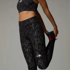 The North Face Damskie Legginsy 7/8 Z Wysokim Stanem I Nadrukiem Flex