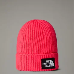 Dzieci The North Face Dziecięca Czapka Beanie Z Mankietem I Prostokątnym Logo TNF