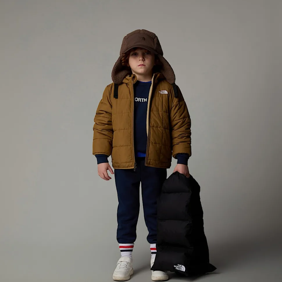 Dzieci The North Face Dziecięca Dwustronna Kurtka Z Kapturem I Zamkiem Na Całej Długości Shasta