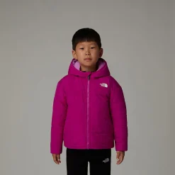 Dzieci The North Face Dziecięca Dwustronna Kurtka Z Kapturem I Zamkiem Na Całej Długości Shasta
