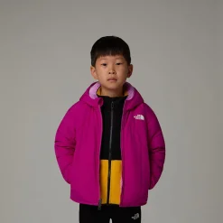 Dzieci The North Face Dziecięca Dwustronna Kurtka Z Kapturem I Zamkiem Na Całej Długości Shasta