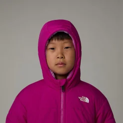 Dzieci The North Face Dziecięca Dwustronna Kurtka Z Kapturem I Zamkiem Na Całej Długości Shasta