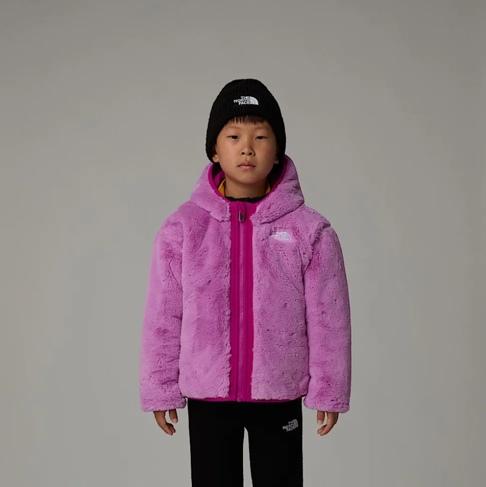 Dzieci The North Face Dziecięca Dwustronna Kurtka Z Kapturem I Zamkiem Na Całej Długości Shasta