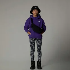 Dzieci The North Face Dziewczęca Bluza Oversize Z Kapturem I Pionową Grafiką