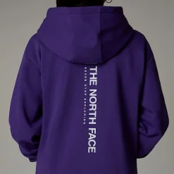 Dzieci The North Face Dziewczęca Bluza Oversize Z Kapturem I Pionową Grafiką