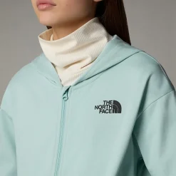 Dzieci The North Face Dziewczęca Bluza Oversize Z Kapturem I Zamkiem Na Całej Długości Light