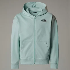 Dzieci The North Face Dziewczęca Bluza Oversize Z Kapturem I Zamkiem Na Całej Długości Light