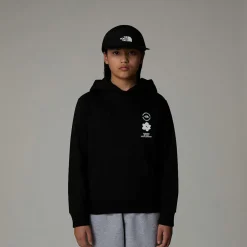 Dzieci The North Face Dziewczęca Luźna Bluza Z Kapturem I Grafiką Flower