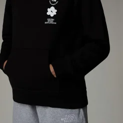 Dzieci The North Face Dziewczęca Luźna Bluza Z Kapturem I Grafiką Flower