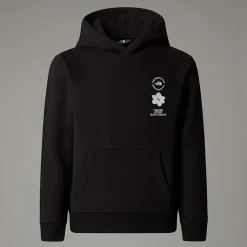 Dzieci The North Face Dziewczęca Luźna Bluza Z Kapturem I Grafiką Flower