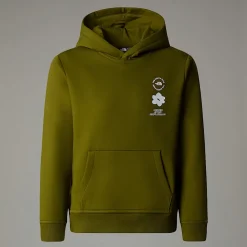 Dzieci The North Face Dziewczęca Luźna Bluza Z Kapturem I Grafiką Flower