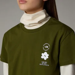 Dzieci The North Face Dziewczęcy Luźny T-shirt Z Grafiką Flower