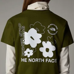 Dzieci The North Face Dziewczęcy Luźny T-shirt Z Grafiką Flower