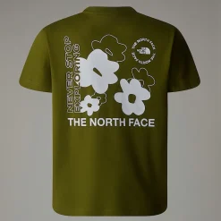 Dzieci The North Face Dziewczęcy Luźny T-shirt Z Grafiką Flower
