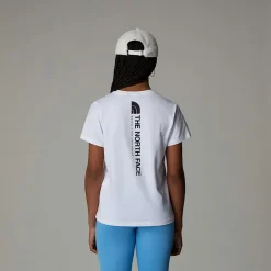 Dzieci The North Face Dziewczęcy Luźny T-shirt Z Pionową Grafiką