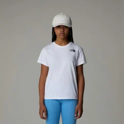 Dzieci The North Face Dziewczęcy Luźny T-shirt Z Pionową Grafiką