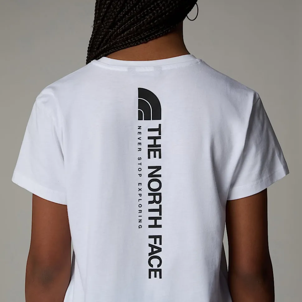 Dzieci The North Face Dziewczęcy Luźny T-shirt Z Pionową Grafiką