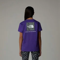 Dzieci The North Face Dziewczęcy T-shirt O Luźnym Kroju Redbox