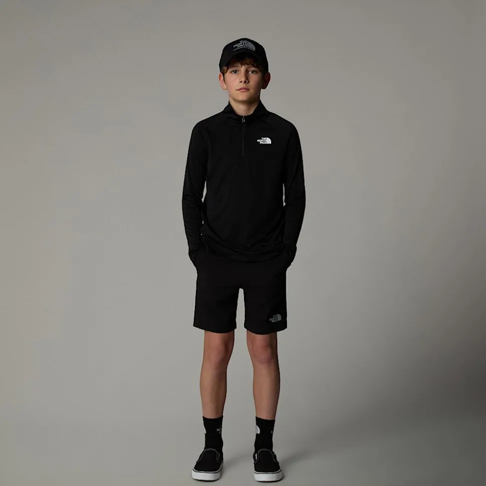 Dzieci The North Face Młodzieżowa Koszulka Z Długim Rękawem I Zamkiem O Długości 1/4 Never Stop