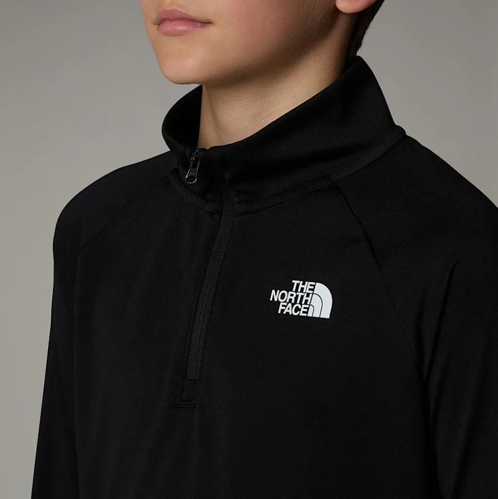 Dzieci The North Face Młodzieżowa Koszulka Z Długim Rękawem I Zamkiem O Długości 1/4 Never Stop