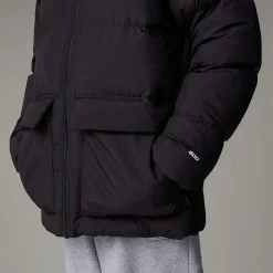 Dzieci The North Face Młodzieżowa Krótka Parka Puchowa Z Polarową Podszewką North