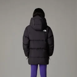 Dzieci The North Face Młodzieżowa Krótka Parka Puchowa Z Polarową Podszewką North
