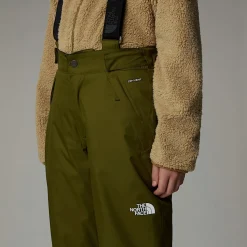 Dzieci The North Face Młodzieżowe Spodnie Na Szelkach Snowquest