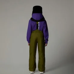 Dzieci The North Face Młodzieżowe Spodnie Na Szelkach Snowquest