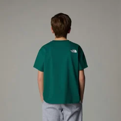 Dzieci The North Face Młodzieżowy T-shirt Oversize Z Grafiką Varsity