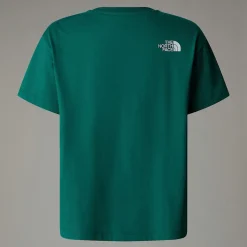 Dzieci The North Face Młodzieżowy T-shirt Oversize Z Grafiką Varsity