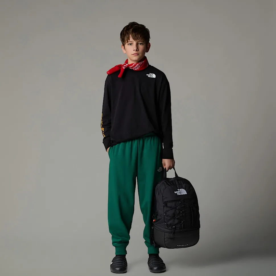 Dzieci The North Face Młodzieżowy T-shirt Oversize Z Długim Rękawem I Grafiką Varsity