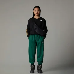 Dzieci The North Face Młodzieżowy T-shirt Oversize Z Długim Rękawem I Grafiką Varsity