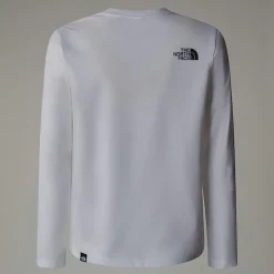 Dzieci The North Face Młodzieżowy T-shirt Z Długim Rękawem Easy