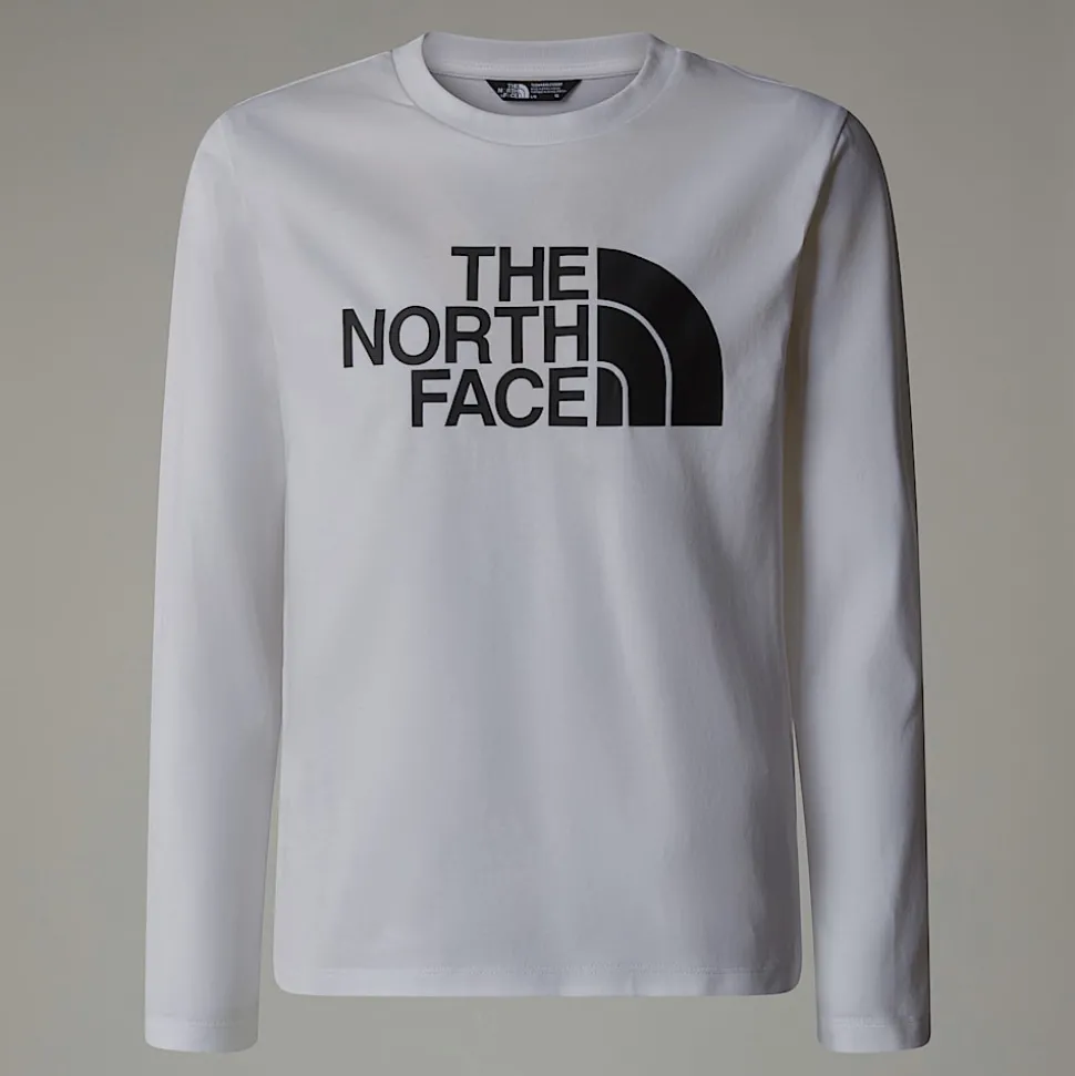 Dzieci The North Face Młodzieżowy T-shirt Z Długim Rękawem Easy