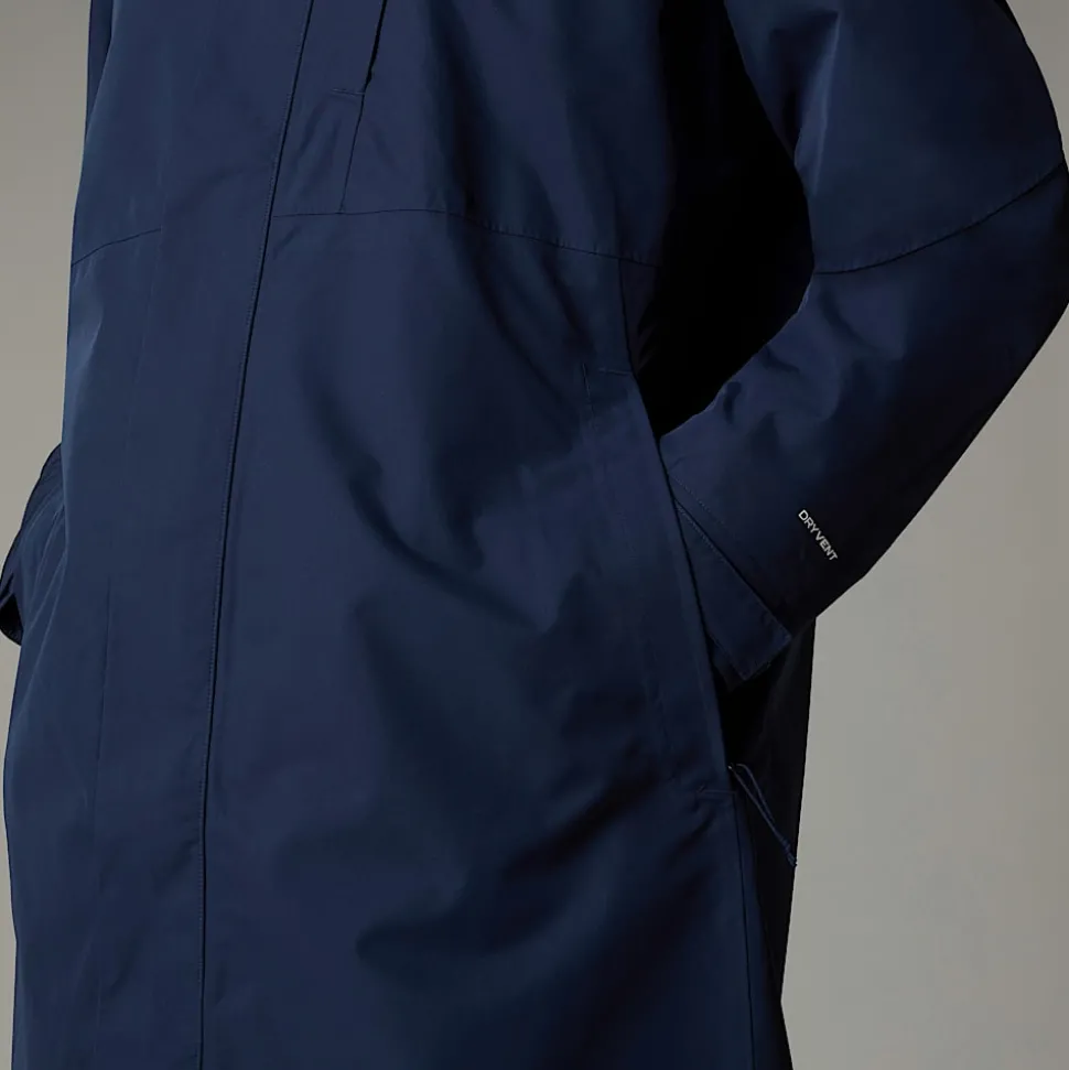The North Face Męska Długa Kurtka Typu Shell Nukabira