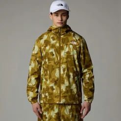 The North Face Męska Kurtka Wiatroodporna Z Kapturem I Nadrukiem Mountain Athletics