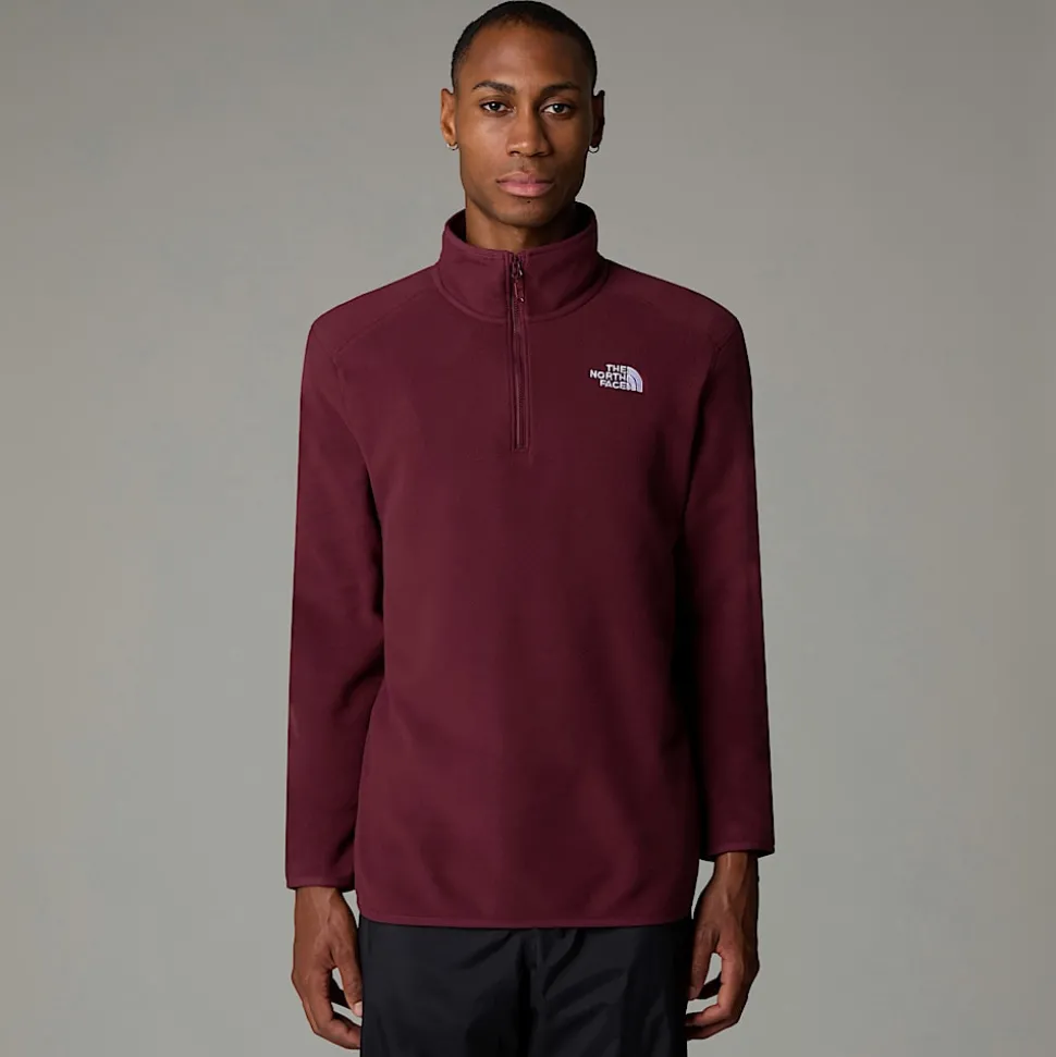 The North Face Męski Polar Z Zamkiem Błyskawicznym O Długości 1/4 100 Glacier