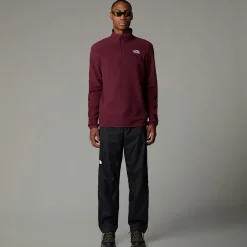 The North Face Męski Polar Z Zamkiem Błyskawicznym O Długości 1/4 100 Glacier
