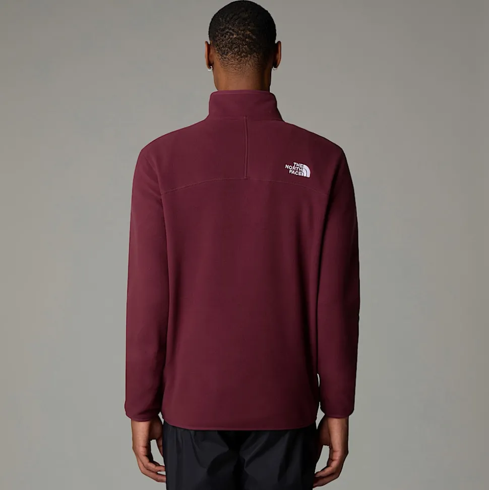 The North Face Męski Polar Z Zamkiem Błyskawicznym O Długości 1/4 100 Glacier