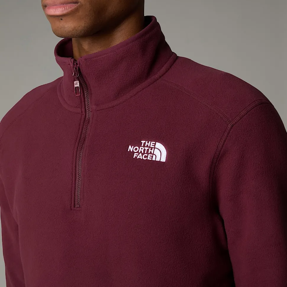 The North Face Męski Polar Z Zamkiem Błyskawicznym O Długości 1/4 100 Glacier