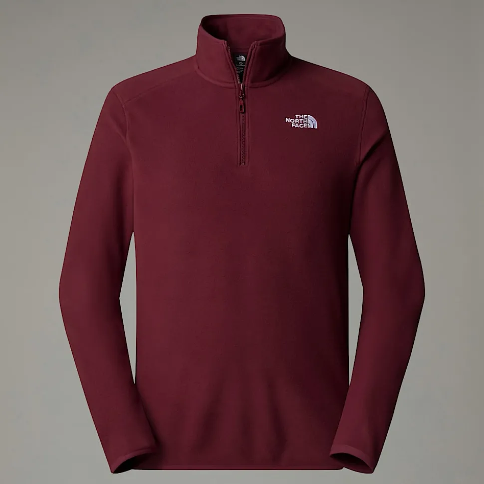 The North Face Męski Polar Z Zamkiem Błyskawicznym O Długości 1/4 100 Glacier